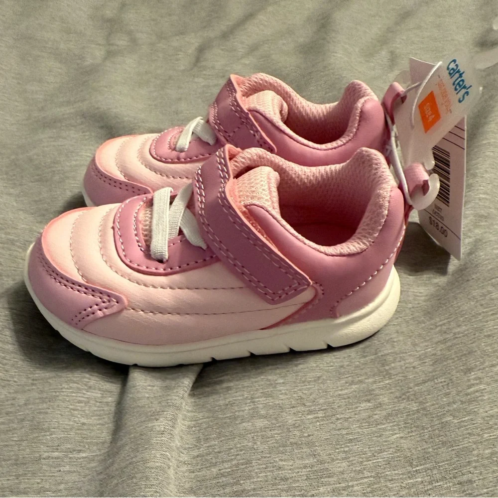 Carter's Pink and White Kids Sneakers